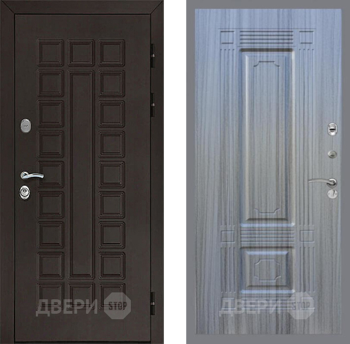 Входная металлическая Дверь Рекс (REX) Сенатор 3К FL-2 Сандал грей
