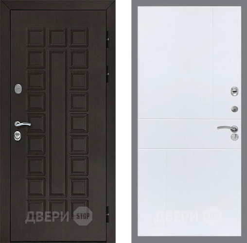 Входная металлическая Дверь Рекс (REX) Сенатор 3К FL-290 Силк Сноу