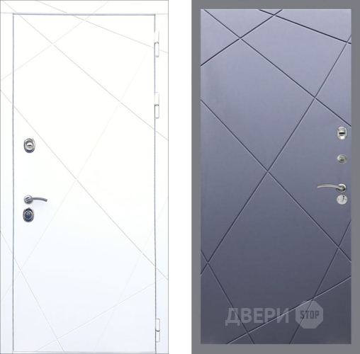 Входная металлическая Дверь Рекс (REX) 13 Силк Сноу FL-291 Силк титан