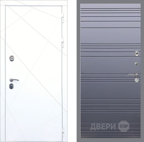 Входная металлическая Дверь Рекс (REX) 13 Силк Сноу Line Силк титан