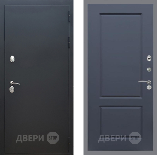 Входная металлическая Дверь Рекс (REX) 5 Черный Муар FL-117 Силк титан