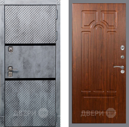 Входная металлическая Дверь Рекс (REX) 15 Бетон Темный FL-58 Морёная берёза