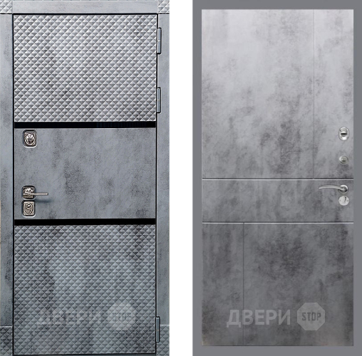 Входная металлическая Дверь Рекс (REX) 15 Бетон Темный FL-290 Бетон темный