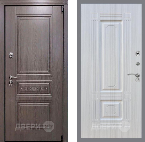 Входная металлическая Дверь Рекс (REX) Премиум-S FL-2 Сандал белый