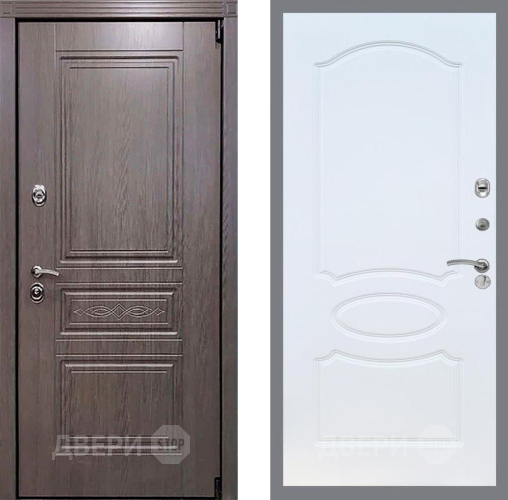 Входная металлическая Дверь Рекс (REX) Премиум-S FL-128 Белый ясень