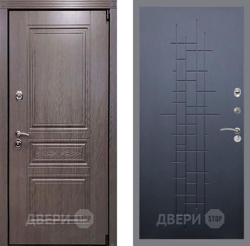 Входная металлическая Дверь Рекс (REX) Премиум-S FL-289 Ясень черный