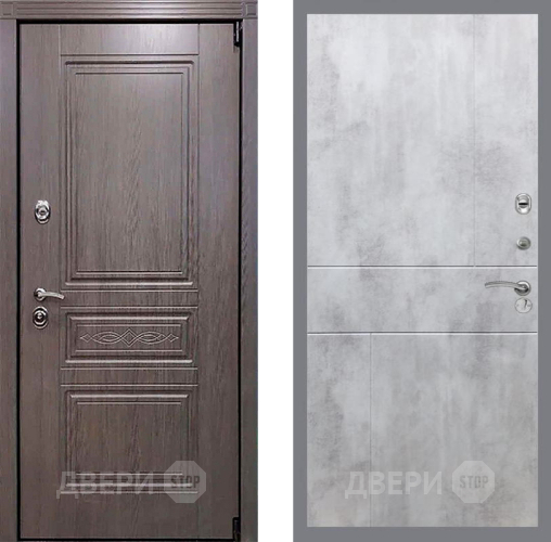 Входная металлическая Дверь Рекс (REX) Премиум-S FL-290 Бетон светлый