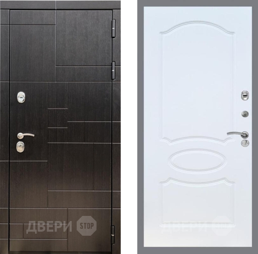 Входная металлическая Дверь Рекс (REX) 20 FL-128 Белый ясень
