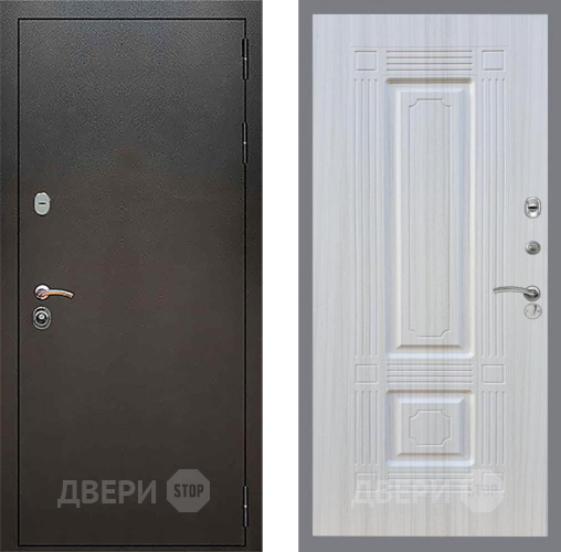 Входная металлическая Дверь Рекс (REX) 5 Серебро Антик FL-2 Сандал белый