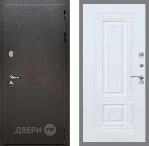 Дверь Рекс (REX) 5 Серебро Антик FL-2 Силк Сноу