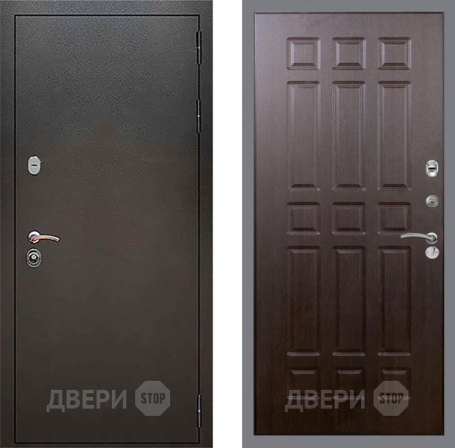 Входная металлическая Дверь Рекс (REX) 5 Серебро Антик FL-33 Венге