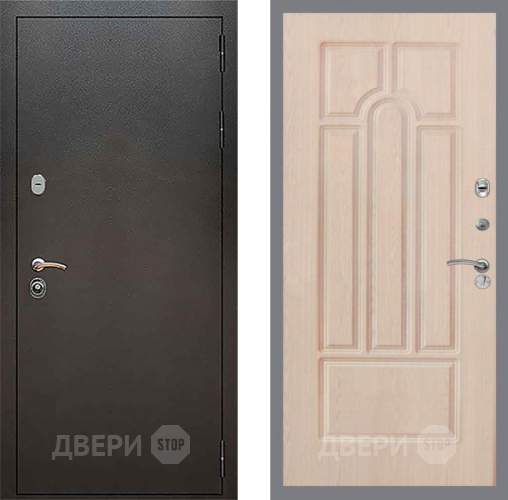 Входная металлическая Дверь Рекс (REX) 5 Серебро Антик FL-58 Беленый дуб