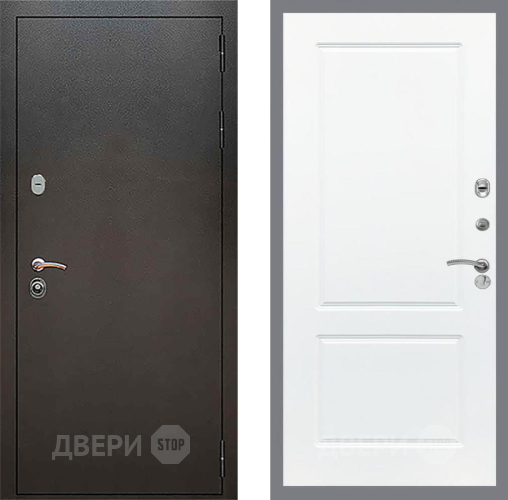 Дверь Рекс (REX) 5 Серебро Антик FL-117 Силк Сноу