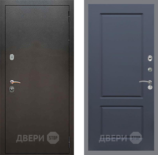 Входная металлическая Дверь Рекс (REX) 5 Серебро Антик FL-117 Силк титан