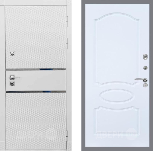Входная металлическая Дверь Рекс (REX) 15 Силк Сноу FL-128 Силк Сноу
