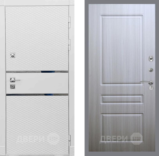 Входная металлическая Дверь Рекс (REX) 15 Силк Сноу FL-243 Сандал белый