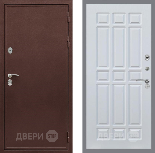 Входная металлическая Дверь Рекс (REX) 5А FL-33 Белый ясень