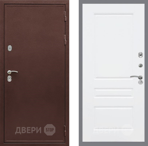 Входная металлическая Дверь Рекс (REX) 5А FL-243 Силк Сноу