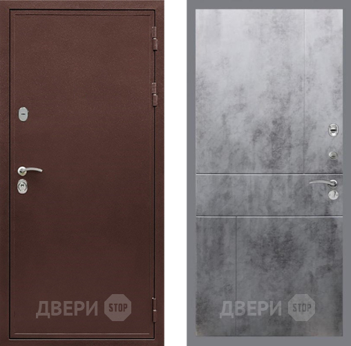 Входная металлическая Дверь Рекс (REX) 5А FL-290 Бетон темный