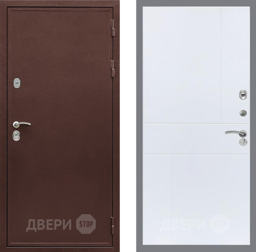 Входная металлическая Дверь Рекс (REX) 5А FL-290 Силк Сноу