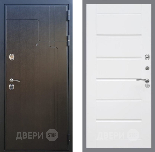 Входная металлическая Дверь Рекс (REX) Премиум-246 Сити Белый ясень