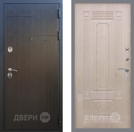 Входная металлическая Дверь Рекс (REX) Премиум-246 FL-2 Беленый дуб