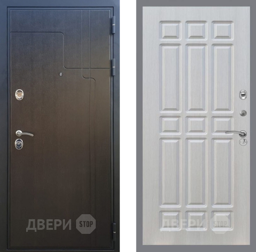 Входная металлическая Дверь Рекс (REX) Премиум-246 FL-33 Лиственница беж