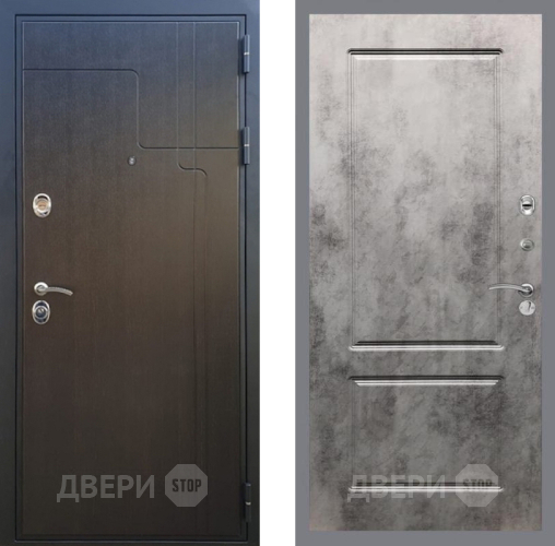 Входная металлическая Дверь Рекс (REX) Премиум-246 FL-117 Бетон темный