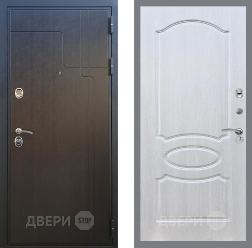 Входная металлическая Дверь Рекс (REX) Премиум-246 FL-128 Лиственница беж