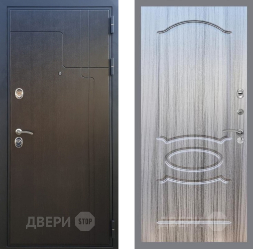 Входная металлическая Дверь Рекс (REX) Премиум-246 FL-128 Сандал грей