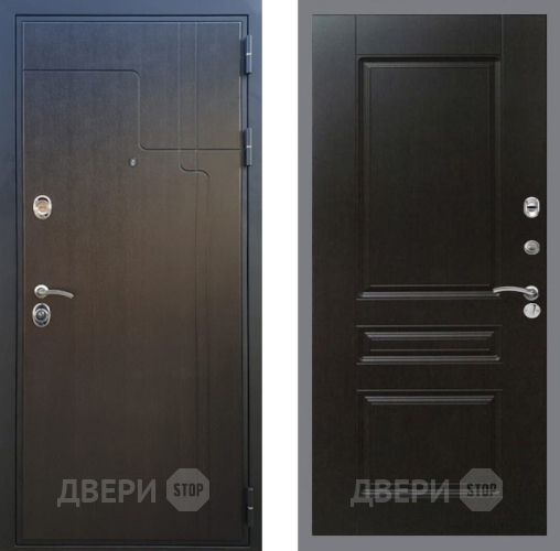 Входная металлическая Дверь Рекс (REX) Премиум-246 FL-243 Венге
