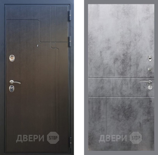 Входная металлическая Дверь Рекс (REX) Премиум-246 FL-290 Бетон темный
