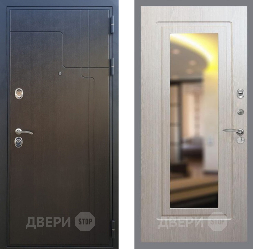 Входная металлическая Дверь Рекс (REX) Премиум-246 FLZ-120 Беленый дуб