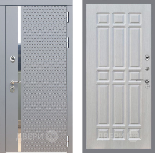 Входная металлическая Дверь Рекс (REX) 24 FL-33 Лиственница беж