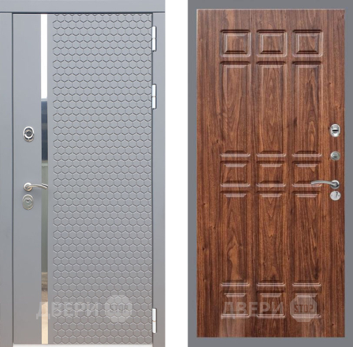 Дверь Рекс (REX) 24 FL-33 орех тисненый