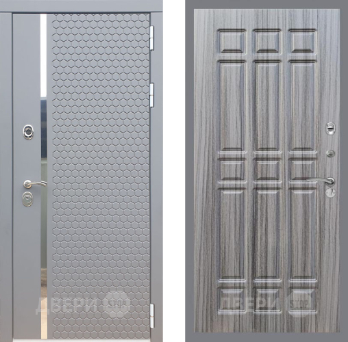 Входная металлическая Дверь Рекс (REX) 24 FL-33 Сандал грей