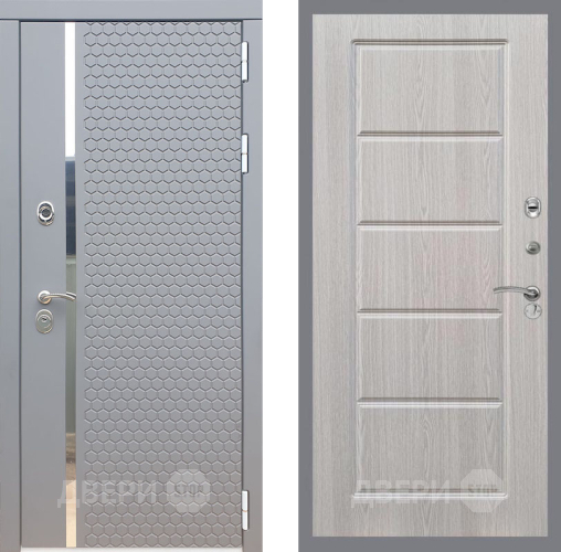 Входная металлическая Дверь Рекс (REX) 24 FL-39 Беленый дуб