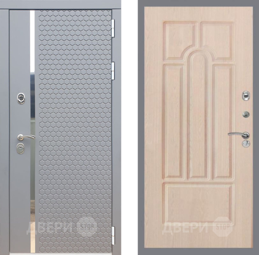 Входная металлическая Дверь Рекс (REX) 24 FL-58 Беленый дуб