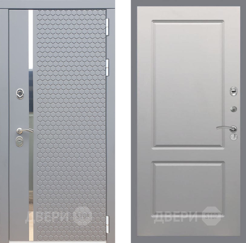 Входная металлическая Дверь Рекс (REX) 24 FL-117 Грей софт