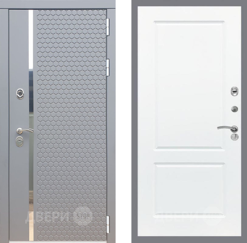 Входная металлическая Дверь Рекс (REX) 24 FL-117 Силк Сноу