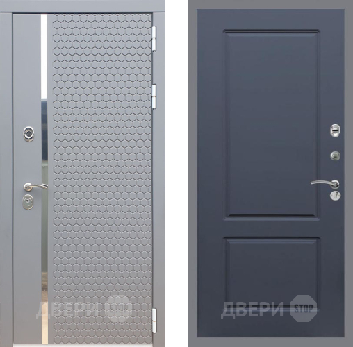 Входная металлическая Дверь Рекс (REX) 24 FL-117 Силк титан