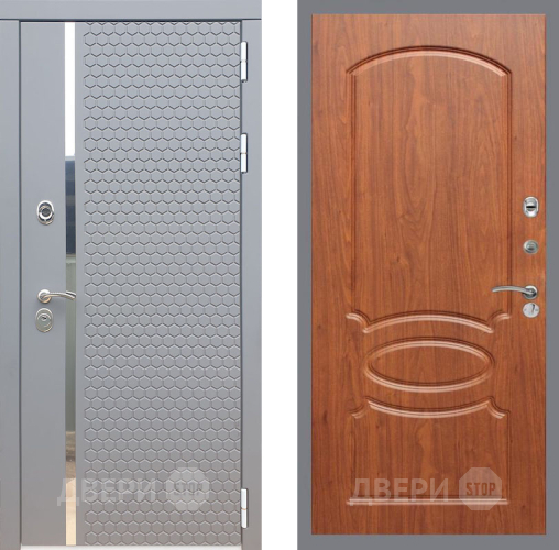 Входная металлическая Дверь Рекс (REX) 24 FL-128 Морёная берёза