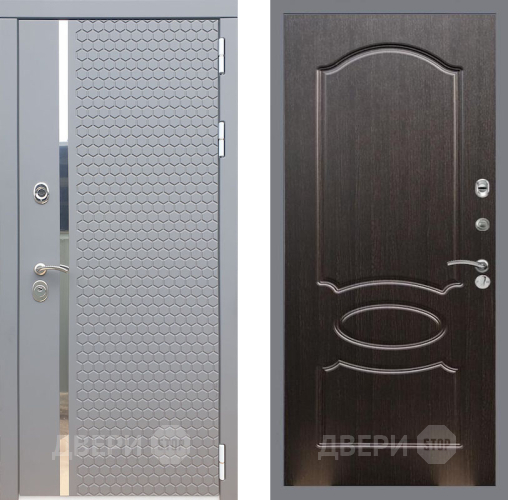 Входная металлическая Дверь Рекс (REX) 24 FL-128 Венге светлый