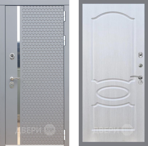 Входная металлическая Дверь Рекс (REX) 24 FL-128 Лиственница беж