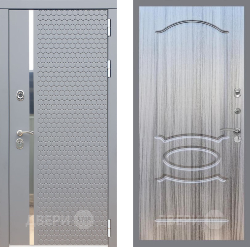 Входная металлическая Дверь Рекс (REX) 24 FL-128 Сандал грей