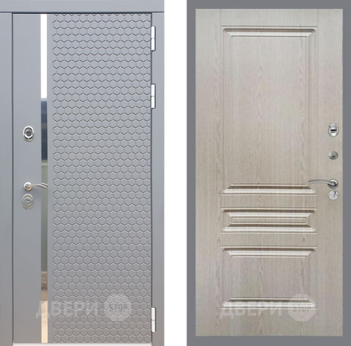 Входная металлическая Дверь Рекс (REX) 24 FL-243 Беленый дуб