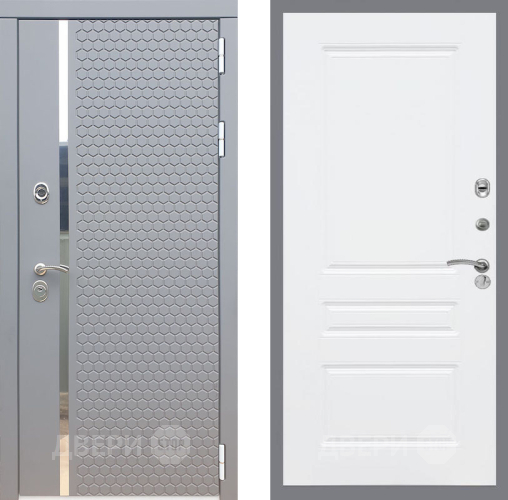 Входная металлическая Дверь Рекс (REX) 24 FL-243 Силк Сноу