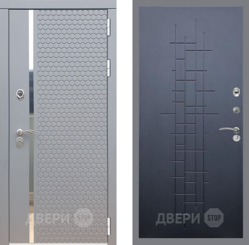 Входная металлическая Дверь Рекс (REX) 24 FL-289 Ясень черный