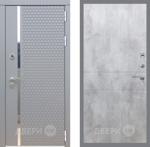 Входная металлическая Дверь Рекс (REX) 24 FL-290 Бетон светлый