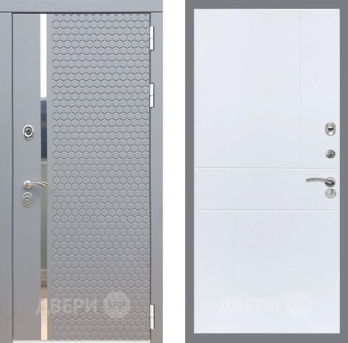 Входная металлическая Дверь Рекс (REX) 24 FL-290 Силк Сноу